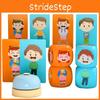 Cross Wooden Dressing Face Changing Game Building Blocks Children Toys Puzzle