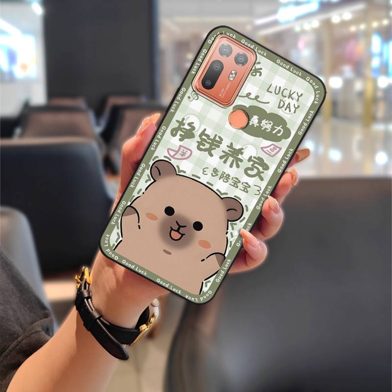 Cute Dirt-resistant Phone Case For HTC Desire 20 Plus/D20+ Couple Waterproof Soft Case Durable Cartoon Full Wrap TPU
