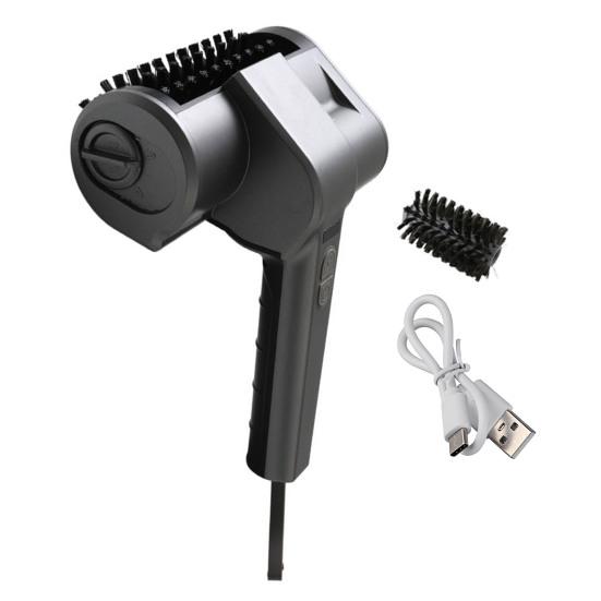 Electric Cleaning Brush for Grill, Adjustable Rotating Cordless Grill Brush, Rechargeable Charcoal Grill Cleaner for All Grill Types Outdoor Cleaning
