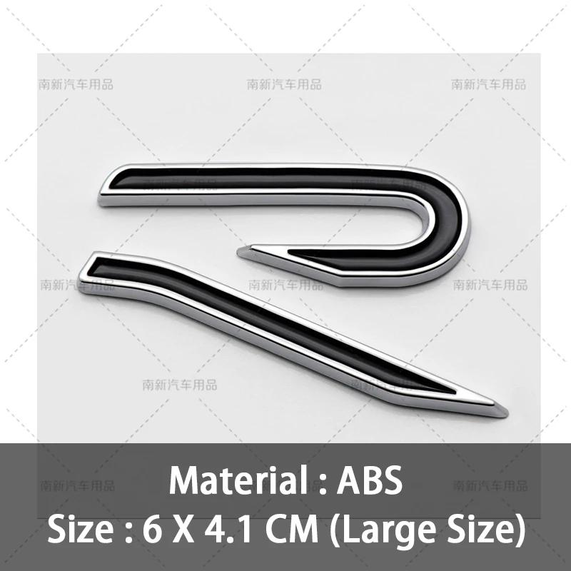 YKPSC1 VW 2026 Hot 3D ABS New R Badge Rear Trunk Emblem Car Stickers Decal For VW Volkswagen Golf 6 7 8 GTI MK6 Mk7 MK8 Car Styling Acc