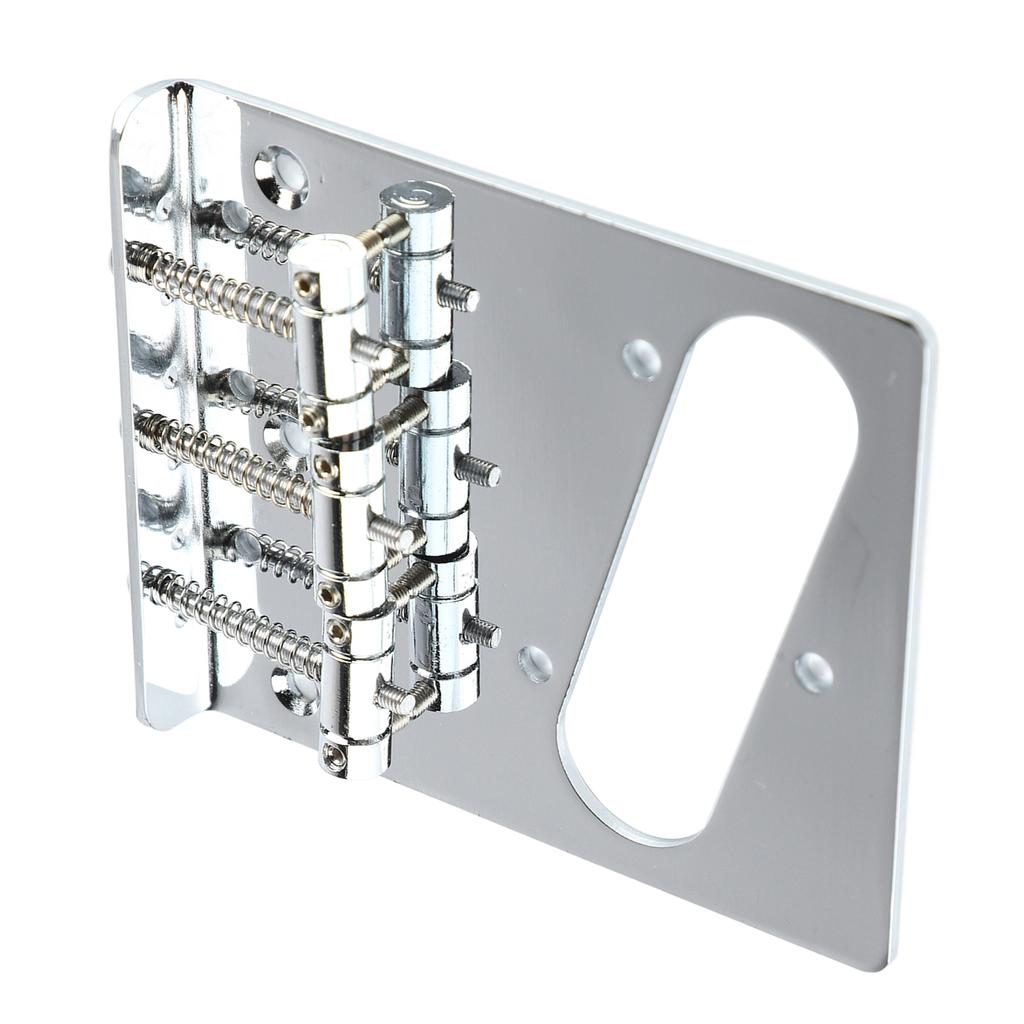 Electric Guitar Bridge 3 String Saddle with Single Coil Pickup Hole Instrument Accessory