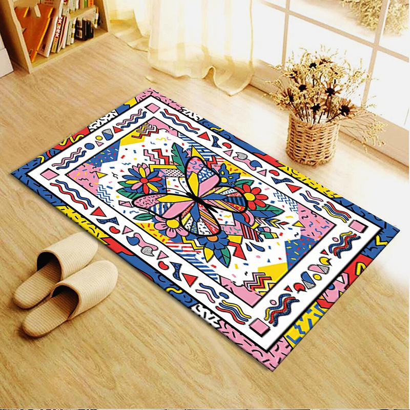 2025 New Butterfly Decoration Carpet Rug for Living Room Bedroom Home Sofa Decoration,Kids play Non-slip Floor Mat17
