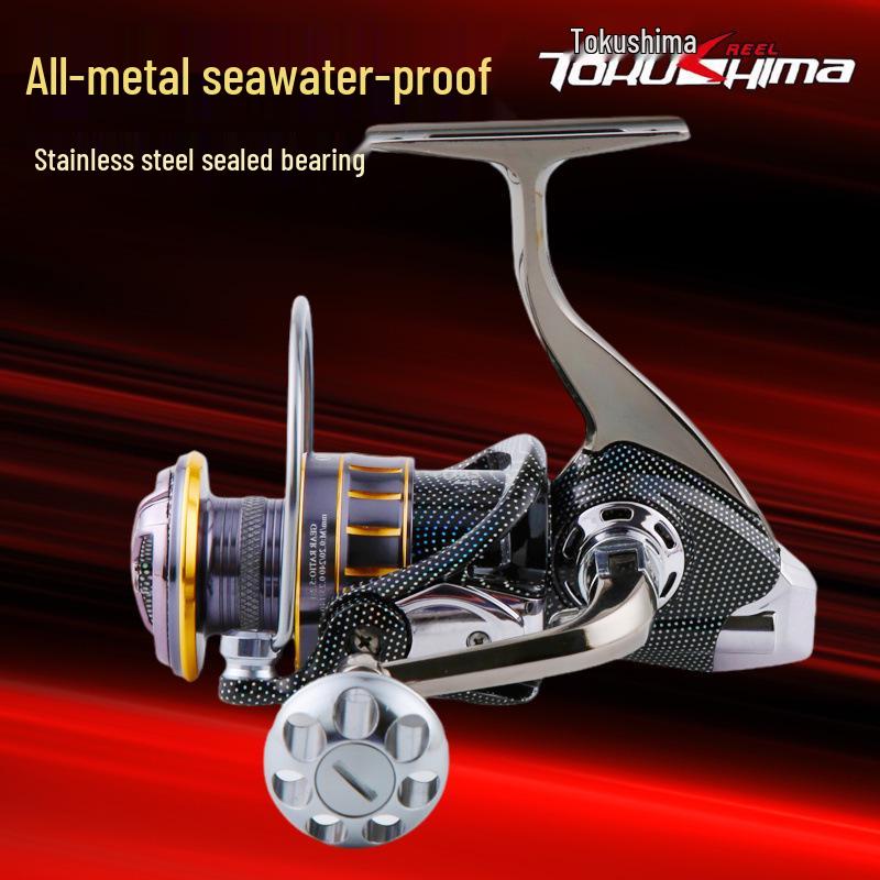 All-Metal Saltwater Fishing Reel - 20-Bearing, Stainless Steel, Long Cast Spinning Reel for Sea Fishing