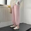 Plus Size Women's Clothing [Cool Fiber Smooth Skin Pants] Texture Summer Easiest for Match Casual Ankle Length Ankle-Tied Cool Pants