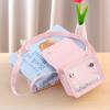 Cute Flowers Children's Handbags Messenger Bag Sweet Girls Pearl Shiny Kids Shoulder Bag Cartoon PU Leather Crossbody Bags