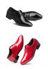 Korean Style Breathable Pointed Toe Leather Casual Men's Shoes - White Trendy Nightclub & Photo Studio