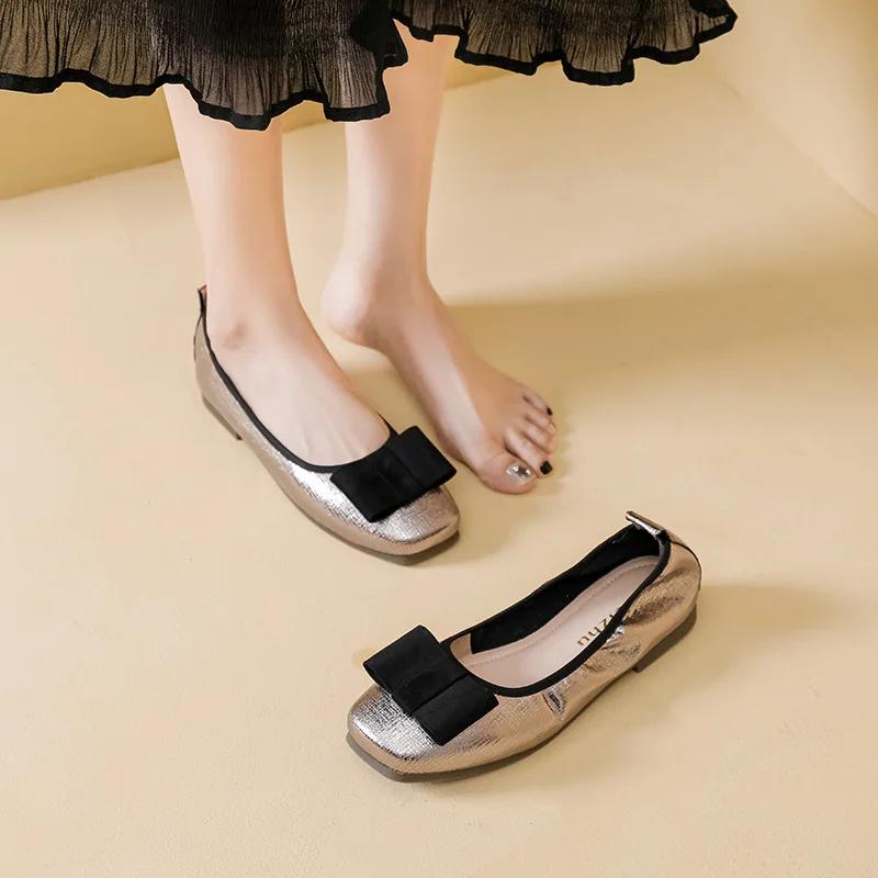 Новые женские туфли на плоской подошве Весна Лето Мягкий верх Повседневная обувь Женские слипоны Лоферы 35 хаки 2990₽