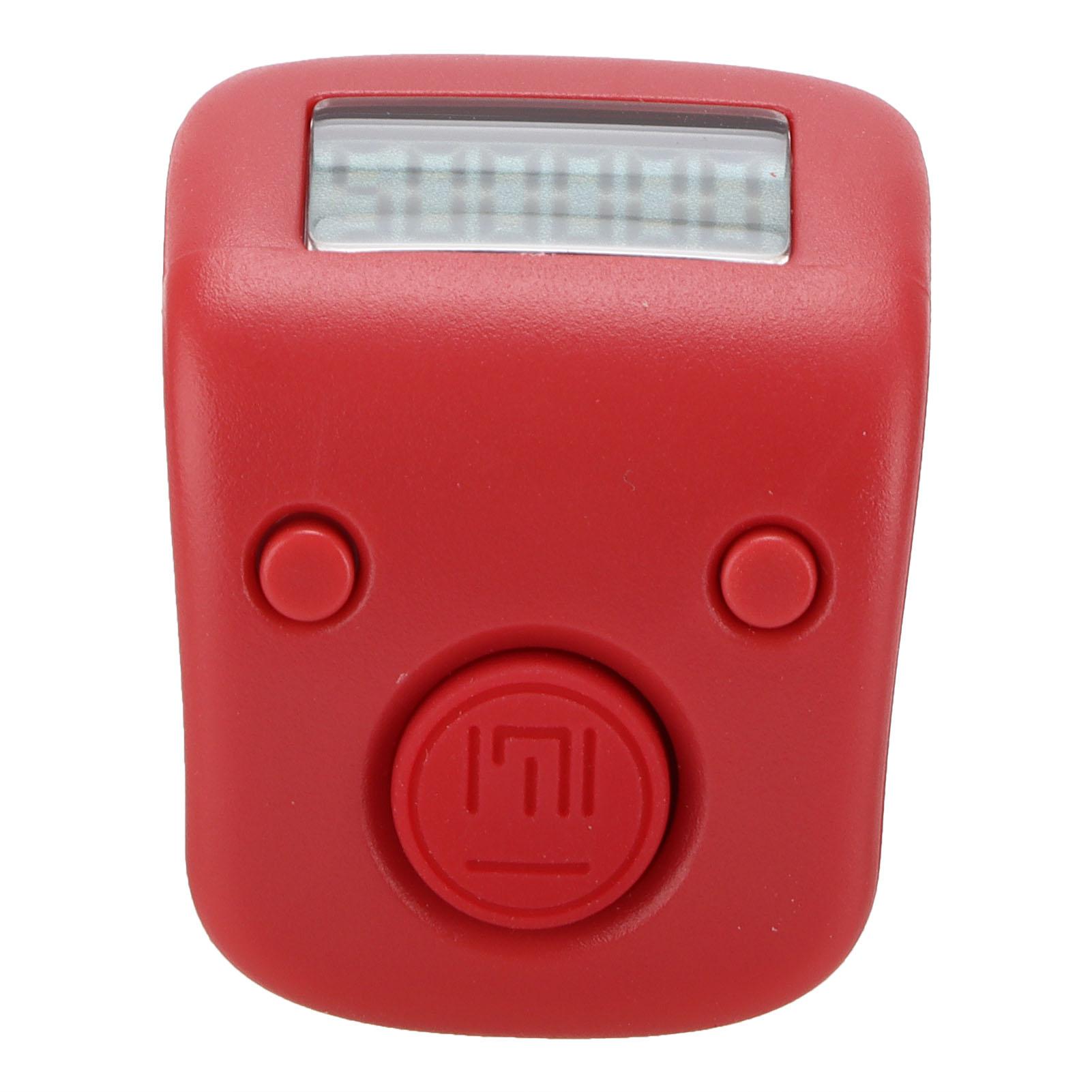 

Digital Beads Counter Manual Ring Shape Mini Chanting Counting Tool for Buddhist Meditation Red