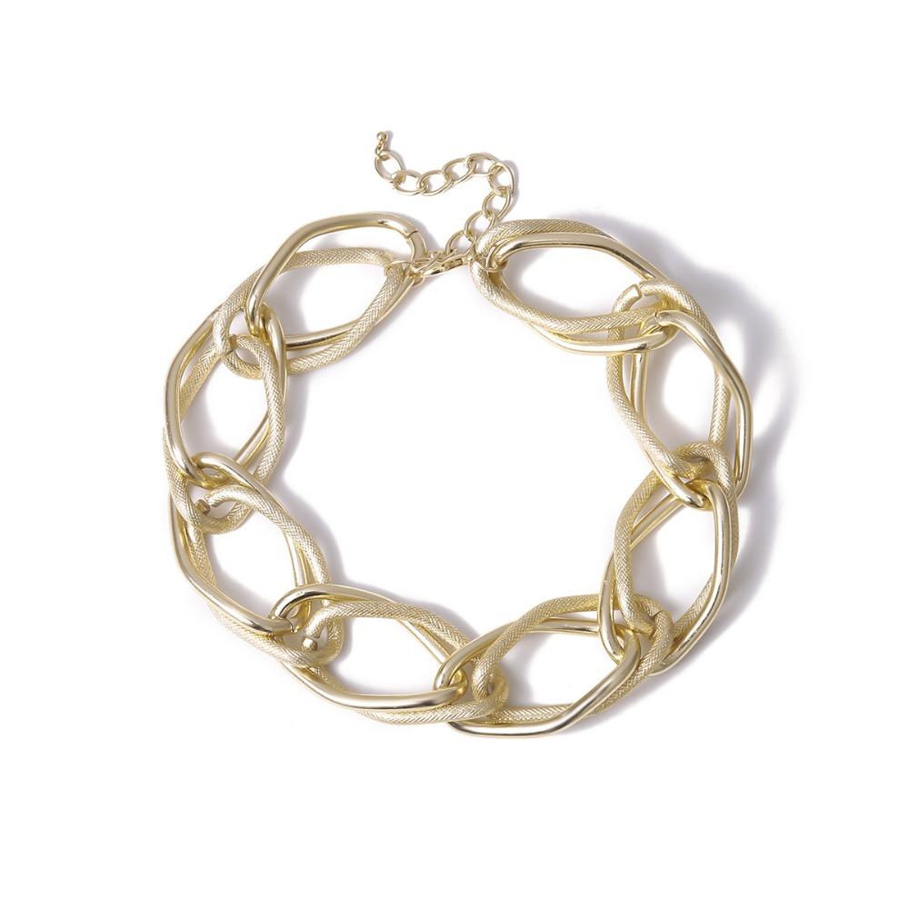Exaggerated Long Chain Necklace Geometry Fashion Jewelry on The Neck Chunky Necklace  Gift