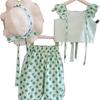 Girls Summer Sleeveless Two Piece Set Stylish Baby Girl Outfit Fashionable Kids Clothing