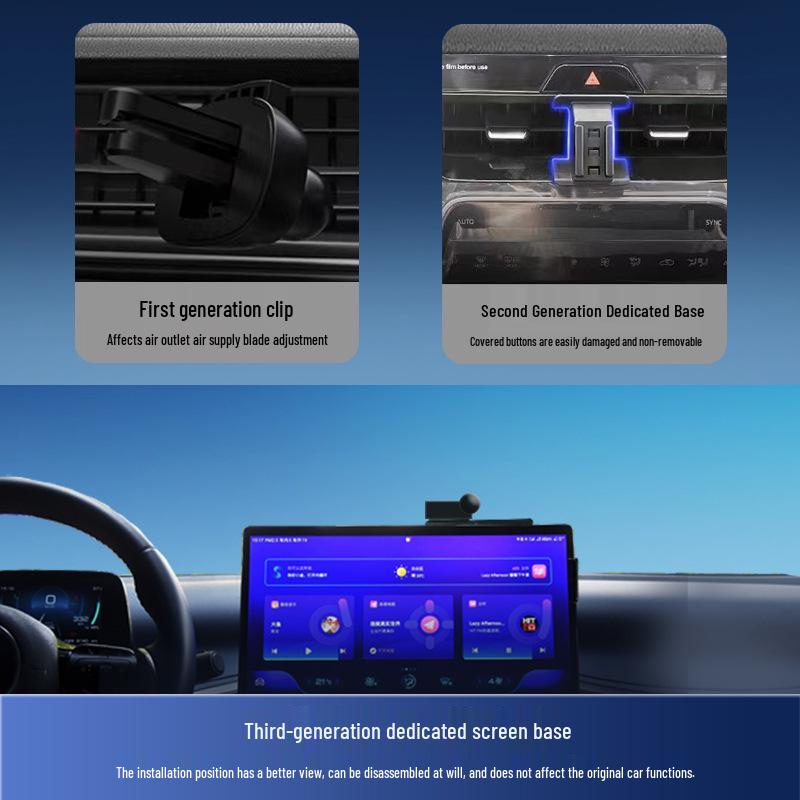 Supporto per Telefono per Schermo Auto BYD con Supporto Rotante per Navigazione Song/Yuan/Qin PLUS/Dolphin