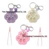 Pet Hair Storage Pendant Keychain: Creative Cat Paw & Dog Jewelry Keepsake
