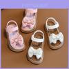 Princess Girls Sandals Summer Nonslip Soft Sole With Butterfly Bow For Toddler Kids