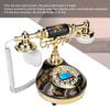 MS 9107 Ceramic Black Gold Flower Pattern Antique Telephone Home Decor Desk Phone