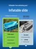 Inflatable Children's Swimming Pool with Slide - No Inflation Needed, Thickened Foldable Design for Home and Outdoor Use