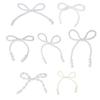 Elegant Pearl Bowknot Jewelry Accessory Beautiful Pearl Bowknot Decoration Unique Jewelry Accessory for Craft Projects