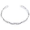HERMES Finished 925 Chaine d'Ancre Enchaine MM Bangle LG SilverUsed