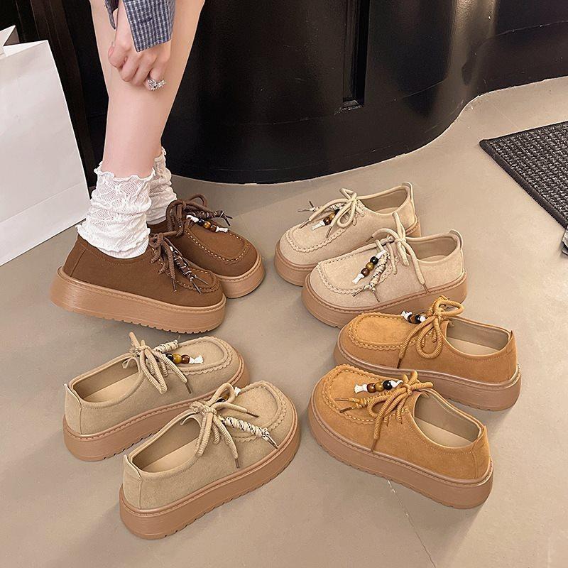 Loafers Single Shoes Boken Summer and Autumn New Casual Muffin Women's Shoes Platform Heightening Birken Shoes Board Shoes 2025