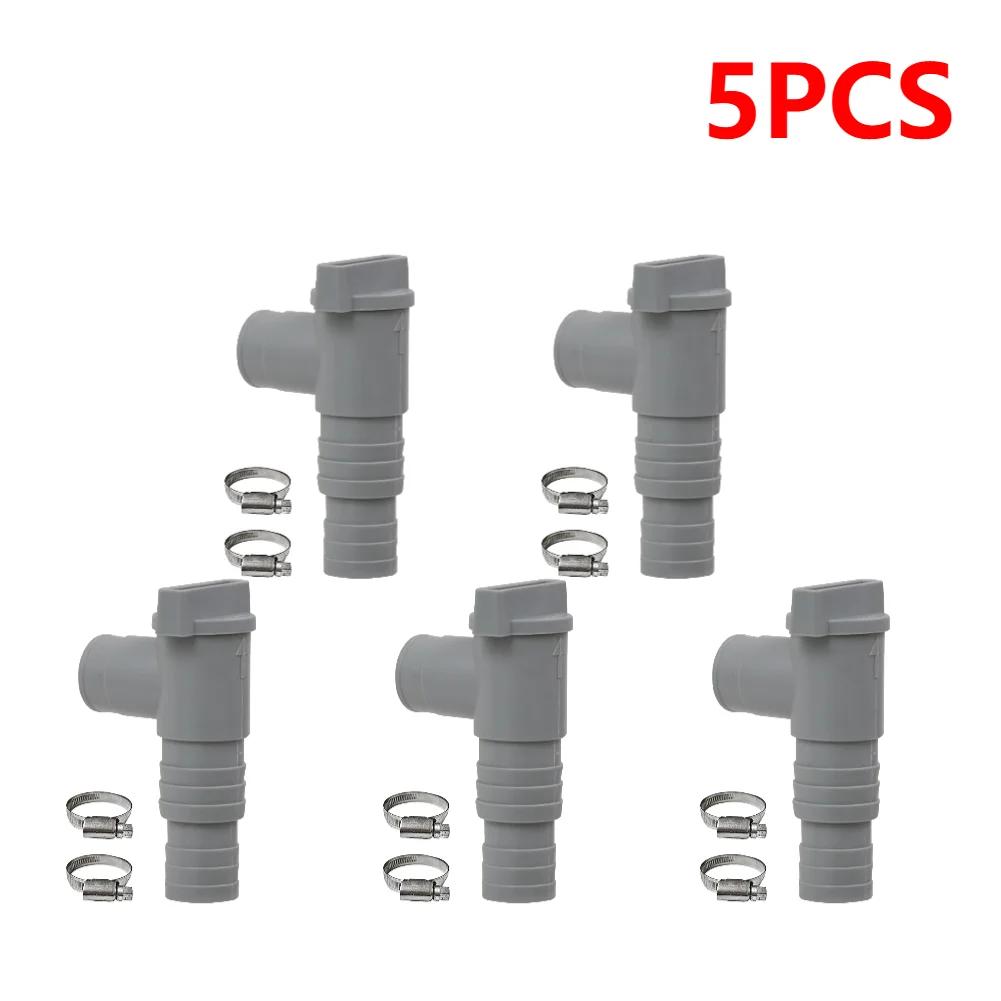1-10set PVC Pool Filter Pump Adapter for 32mm Pipe Hoses Connector Part Pool On/Off Plunger Valve Leak Proof Replacement Outdoor