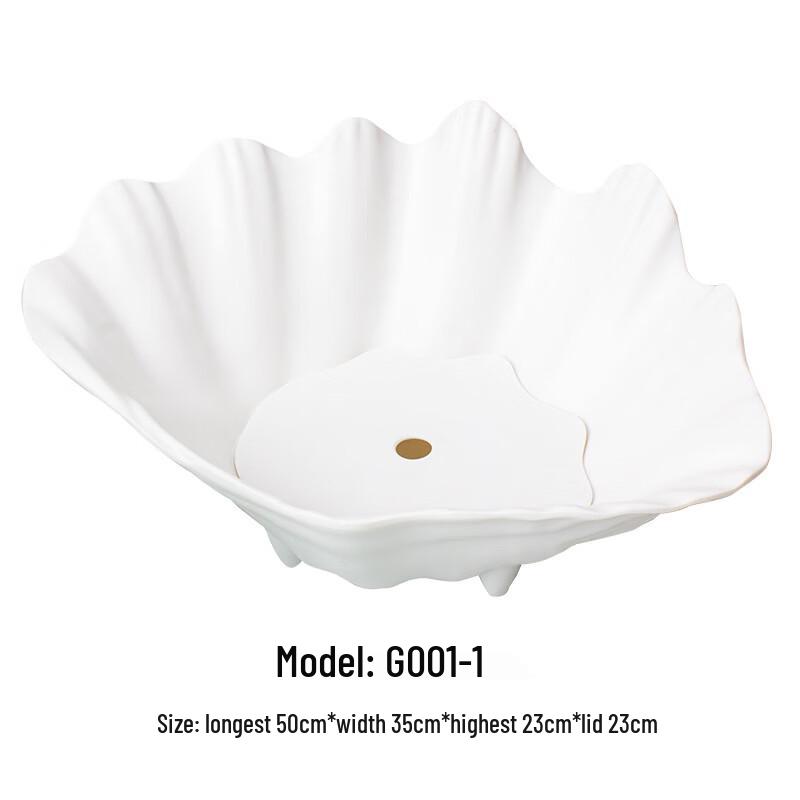 JINMEILI Melamine Shell-Shaped Seafood Platter