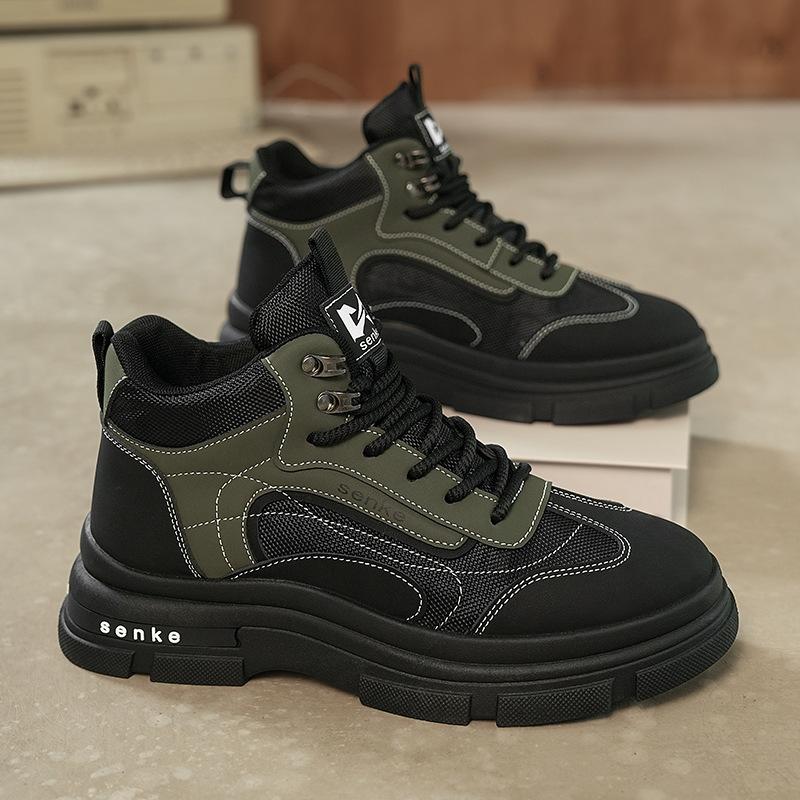 Autumn new light luxury mid-help outdoor hiking shoes retro non-slip shoes casual shoes