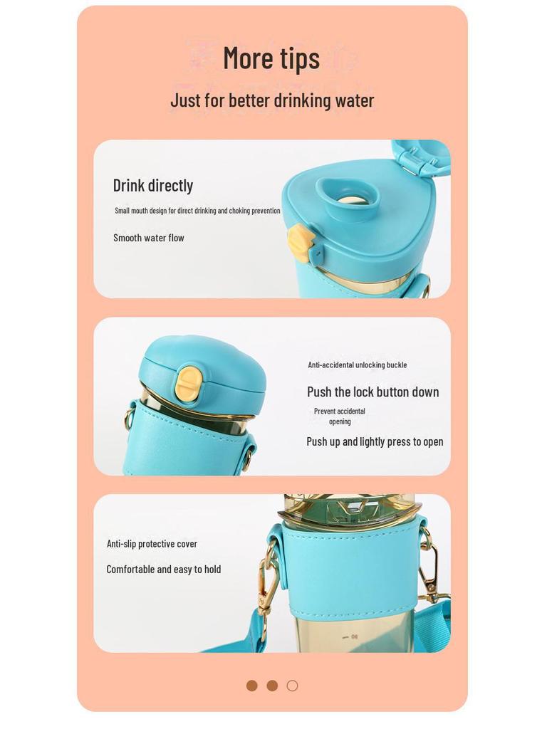 Large Capacity PPSU Learning Cup for Babies 6 Months and Up - Summer Direct Drinking Water Bottle