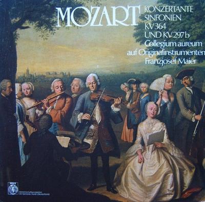 LP Record MOZART  COLLEGIUM AUREUM FRANZJOS  Konzertante Sinfonien Kv 364 Und Kv 347237 ORBIS 1979 Germany Classical Used