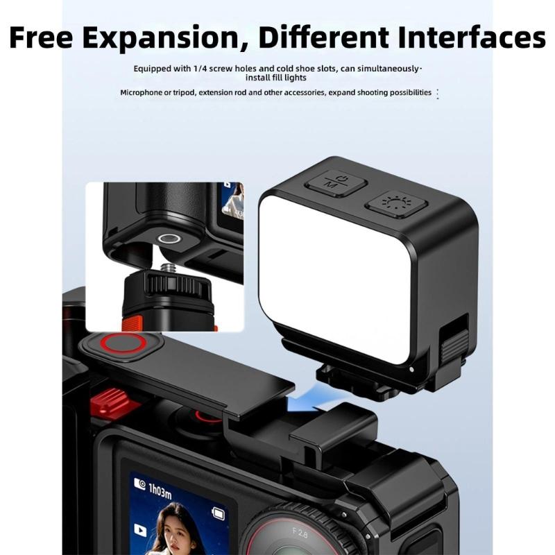 Quick Release Action Camera Grip Handle for Action4/3 Street Shoots Ergonomic Comfort Multiple Interfaces Magnetic