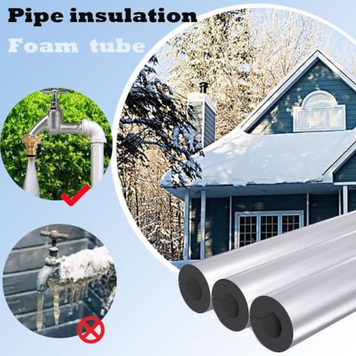 Foam pipe insulation, insulation tubing, freeze protection, 15mm/20mm/30mm thick, inner diameter 22mm-110mm, water pipe insulation cotton cover, flexi