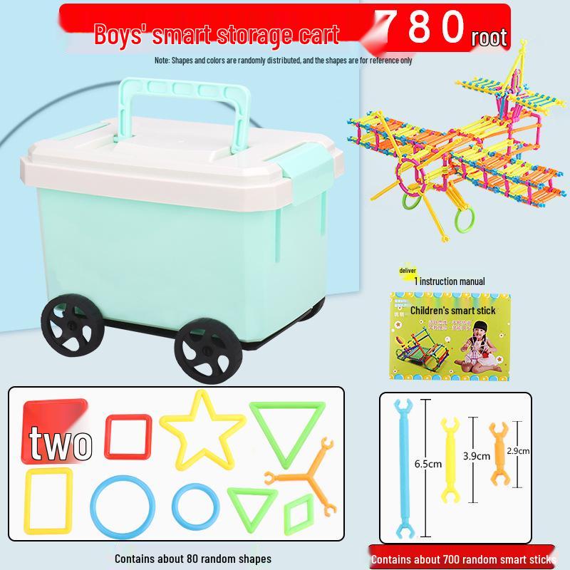 138-Piece Smart Stick Building Blocks for Children's Educational Desktop Insertion – Plastic Handmade Toys