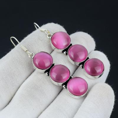 Náušnice z drahokamů Monalisa, Náušnice z 925 Sterling Silver Ručně vyráběné šperky, Monalisa Crystals, Náušnice pro ženy, Náušnice Monalisa For Her