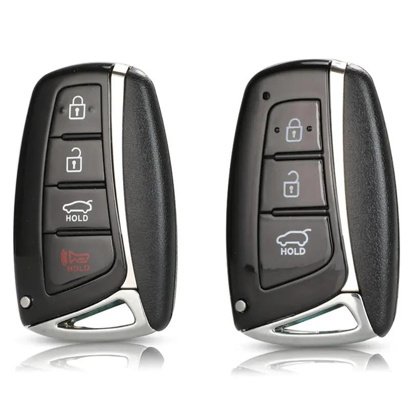 3/4 Buttons Smart Key Case For Hyundai Genesis Santa Fe Equus Azera Remote Control Key Shell Smart Fob