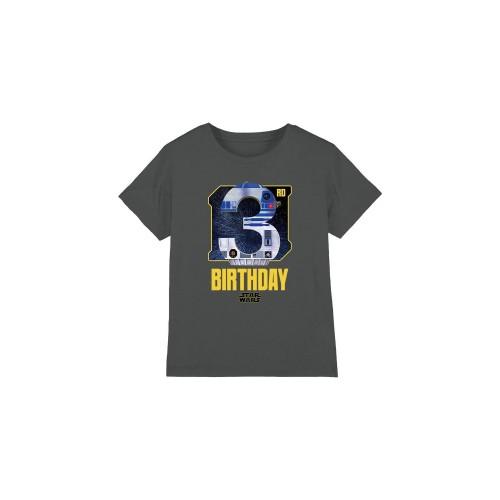 STAR WARS Childrens/Kids R2-D2 Space 3rd Birthday T-Shirt