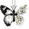 Colorful Acrylic Butterfly Car Hanging Ornament For Festive Christmas Decor