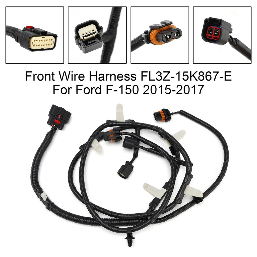 Front Wire Harness FL3Z-15K867-E For Ford F-150 2015-2017