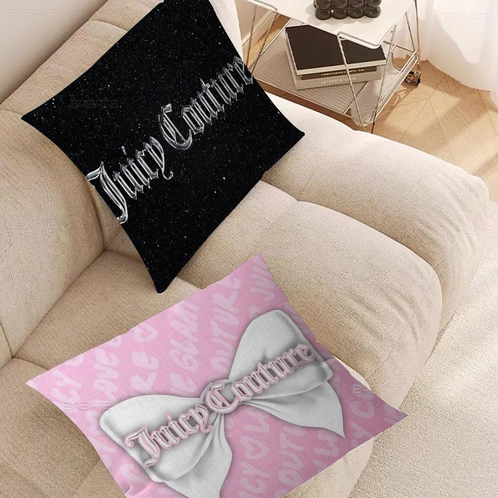 Moda J-juicy-couture Federe Cuscino Cartone Animato Divano Decorativo Casa Stampa su Due Lati Peluche Corto Carino Copricuscino