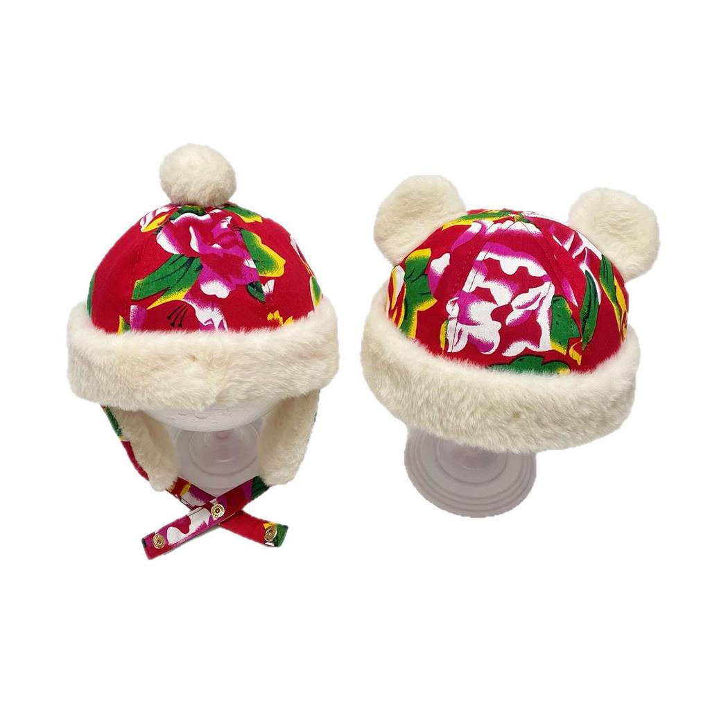 Winter Velvet Baby Hat with Ear Flaps – Toddler's Cozy Lei Feng Style