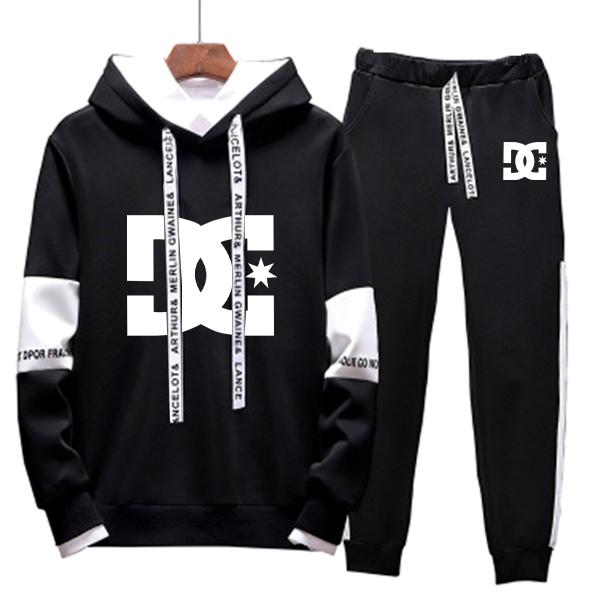 Hombre Suéter con capucha Traje de sudadera con capucha blanco y negro  Sudadera sudadera con capucha de algodón + Sweatpant comprar a buen precio  — entrega gratuita, reseñas reales con fotos — Joom