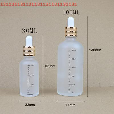 Liquid Pipette Bottle for Aromatherapy Travel Refillable 5ml-100ml Reagent Dropper Bottles with Scale Sanding Glass Eye Drop