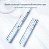 3-in-1 Drawing Ruler Dual-purpose Compass Ruler Set Office Accessories Compass Pen  Drawing Tools