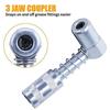 Professional Grease Coupler Adapter with Sleeve 90 Degree Grease Coupler Fitting Tool Grease Nozzle Lubrication Tool Accessories