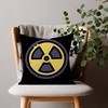Attention Radiation Symbol Pillow Cover Soft Decor Throw Pillow Case xcm Couch Home Decor for Living Room Sofa Party Gift