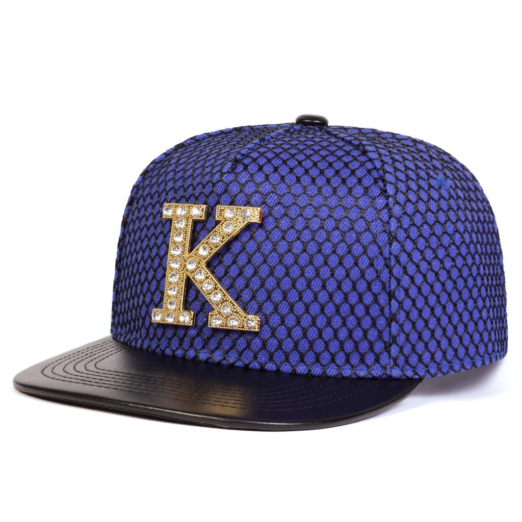 Letter K Metal Label Decoration Baseball Cap Men Snapback Hat Outdoor Sun Protection Flat Caps Designer Hats Trucker Hat
