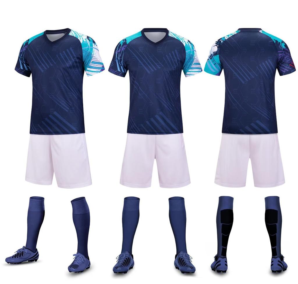 Football Uniform Set, Outdoor Running Suit, Adult Children'S Training Suit, Quick-Drying Sweat-Absorbing Competition Sports Suit