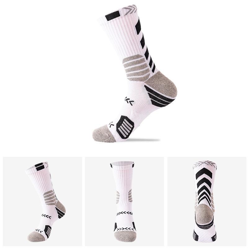 Basketball Socks, Training Socks for Men and Women, Towel Soles, Shock-absorbing and Anti-slip Sports Socks
