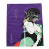 Japanese Souvenir Kiseru 80cm X 94cm Shin-ei [Noren Curtain/Ukiyo-e Print] (Purple) (width) (height)