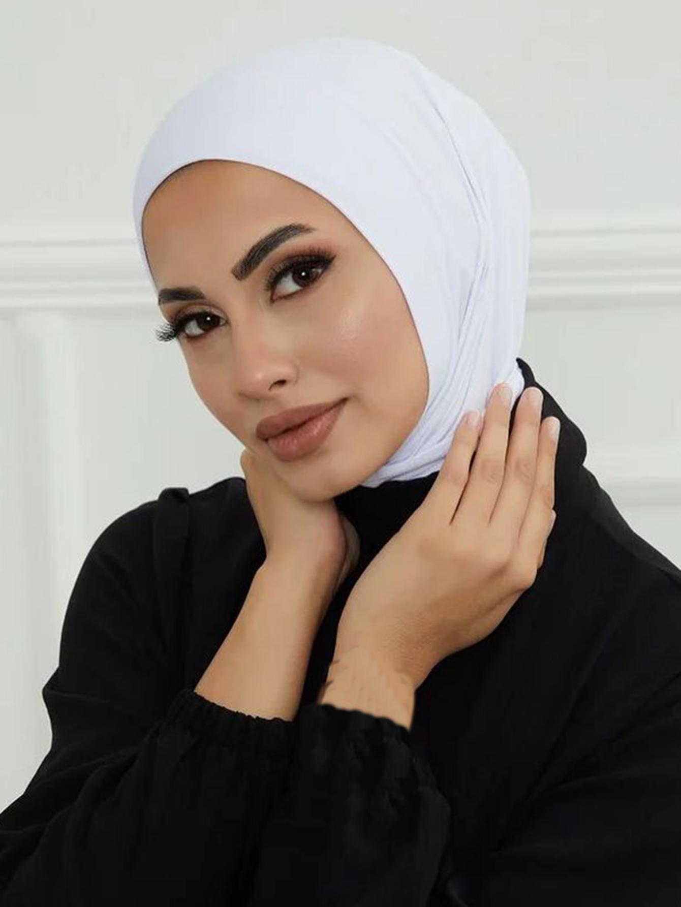 

Snap Fastener Instant Hijab for Muslim Women Ready to Wear Full Cover Head Wraps Scarf Islam Turban Caps Turbante Mujer