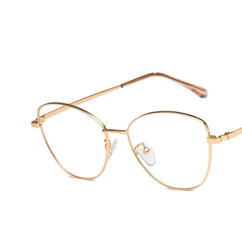 

Fashion Cat Eyes Metal Frame Clear Glasses Myopia Nerd Spectacles -0.5 -1.0 -2.0 -3.0 -4.0 To -6.0 No degree 0