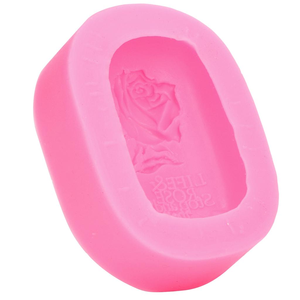 Silikonová forma na fondán DIY Vzor růže Vysoce odolná Nepřilnavá Elastická Široké použití Silikon