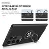 Samsung S23 Ultra Car Mount Case: Magnetic, Anti-Fall, Full Coverage with Hidden Ring Holder